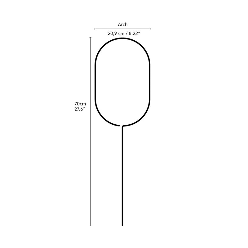 Golden Plant Stake – Arch Plant Support Botanopia - gifts , decor and cards for plant lovers