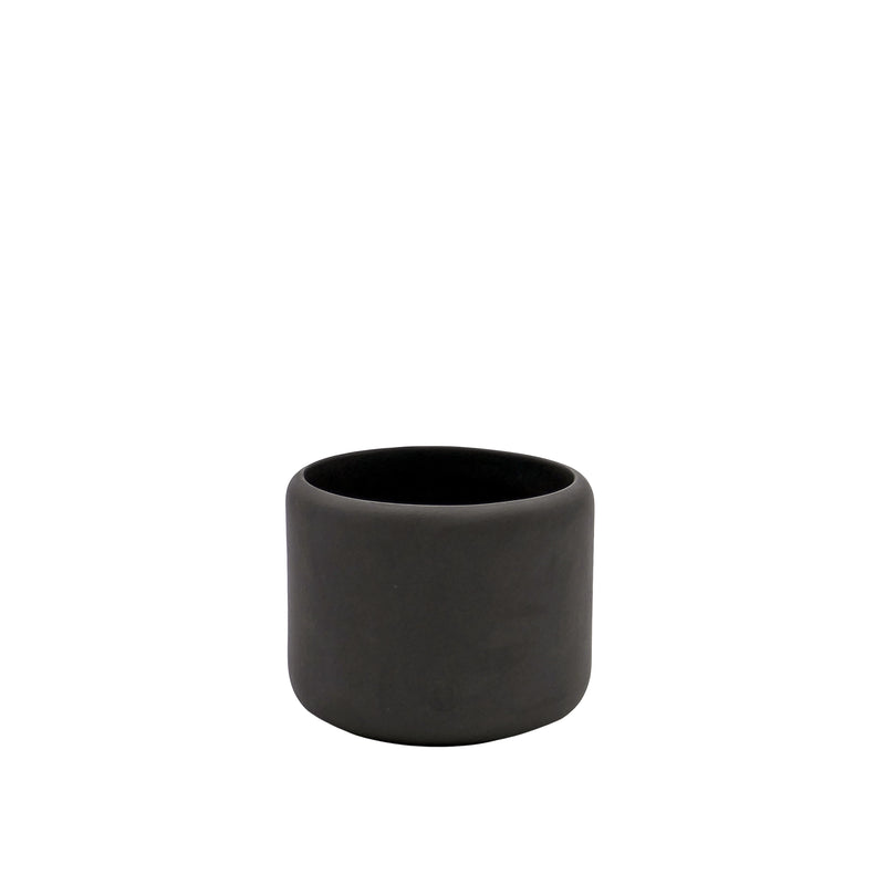 Aaron Probyn Botany Pot Small - Graphite Black — 9cm Diameter / Black