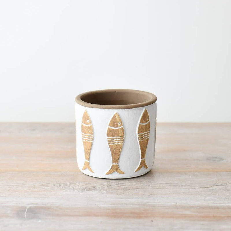 White Fish Planter Pots & Planters Gainsborough Giftware x Portland Living