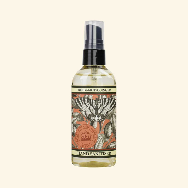 Kew Gardens Bergamot and Ginger Hand Sanitiser Gifts The English Soap Company