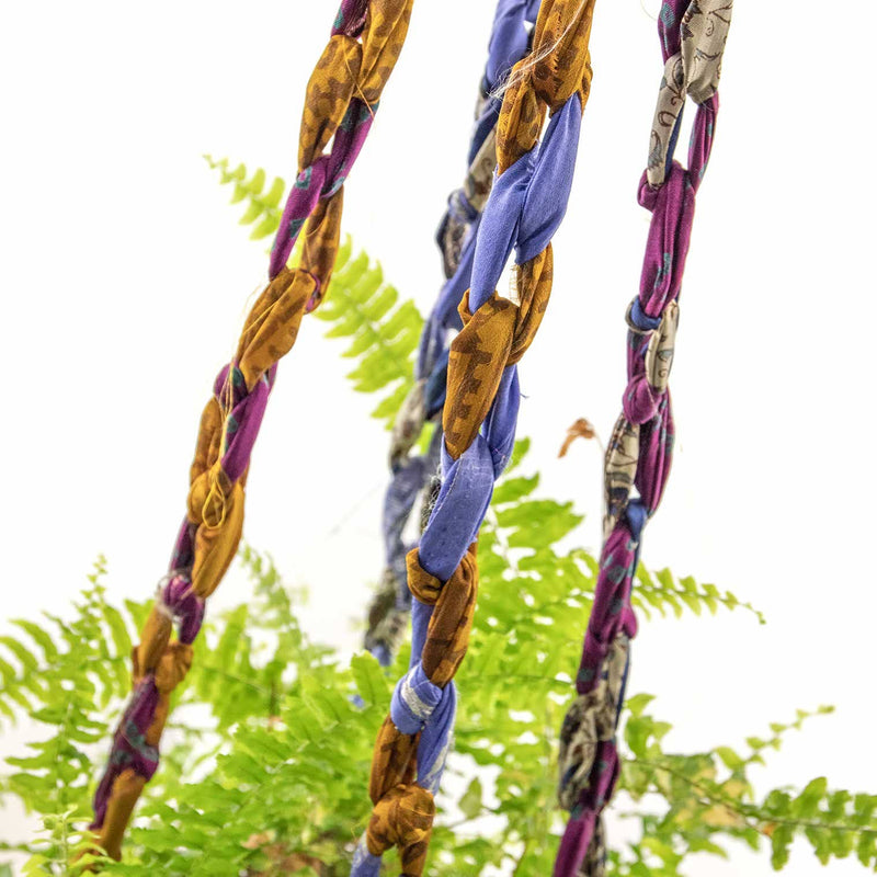 Recycled Sari Plant Hanger Large Plant Hangers Siesta