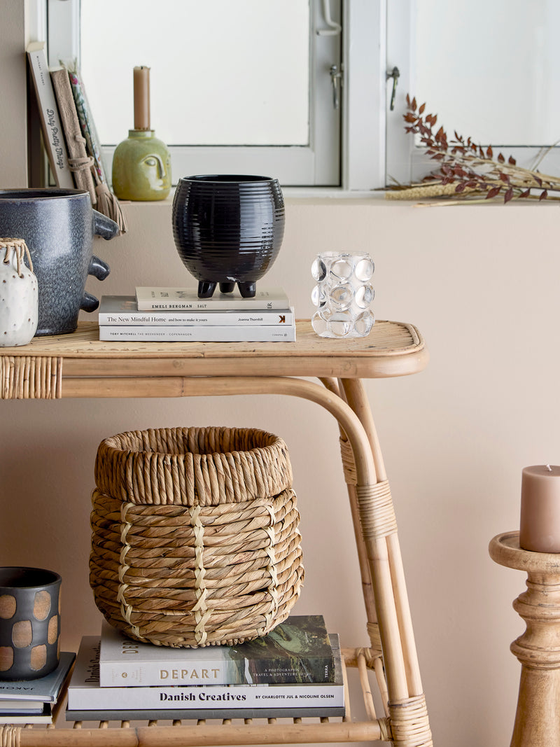 Arnel Black Pot Pots & Planters Bloomingville