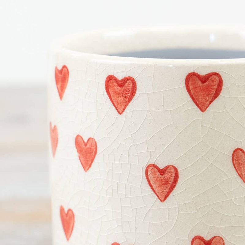Heart Pattern Planter Pots & Planters Gainsborough Giftware x Portland Living