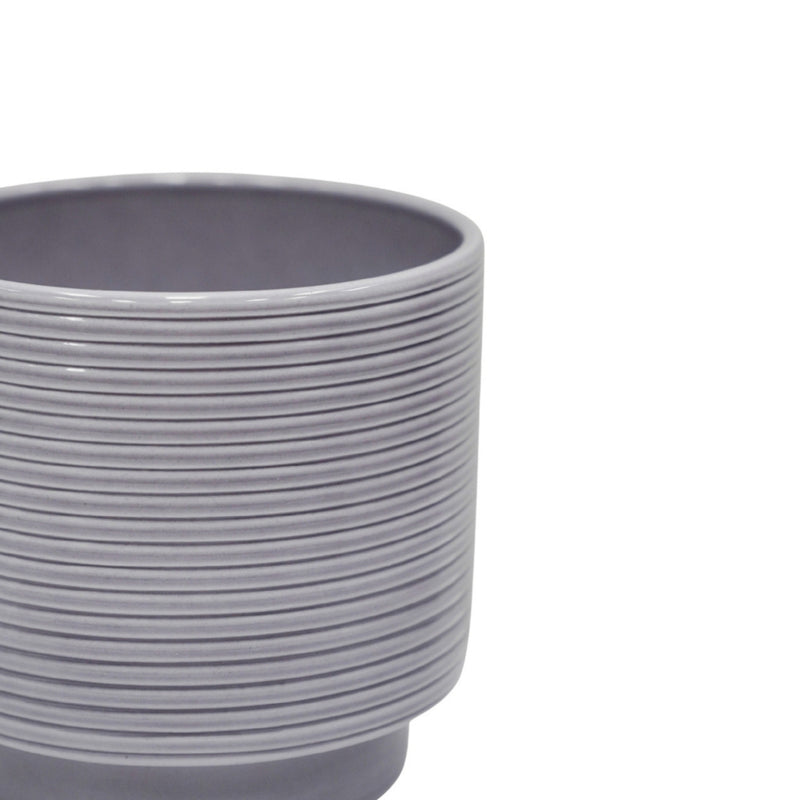 Berlin Grey Ripple Pot Pots & Planters Ivyline
