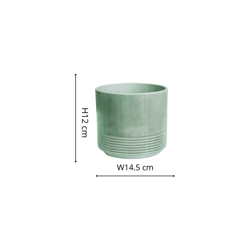 Munich Green Gloss Pot Pots & Planters Ivyline