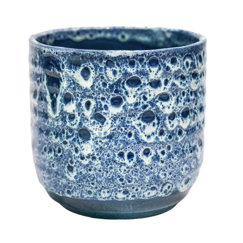 Sapphire Reactive Glaze Pot Pots & Planters Ivyline