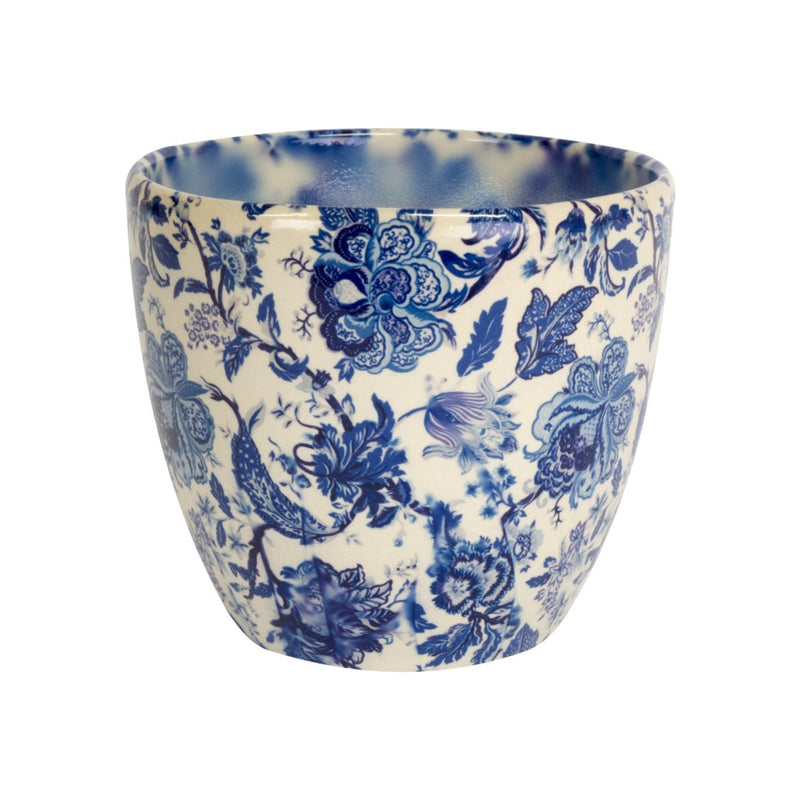 Monza Vintage Blue Pot Pots & Planters Ivyline