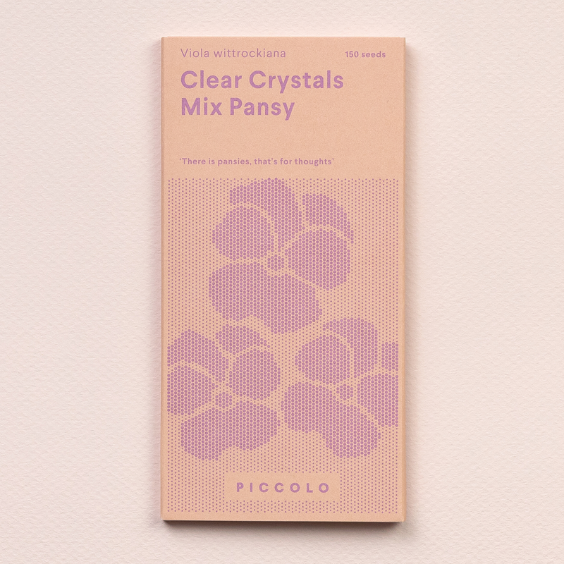 Pansy 'Clear Crystals Mix' Seeds Seeds Piccolo Seeds