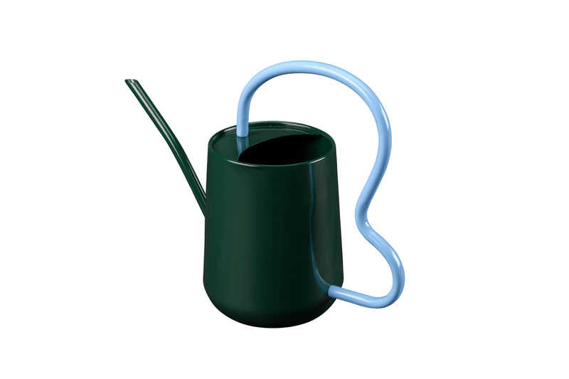 Dark Green Scalloped Indoor Watering Can — 1.2L