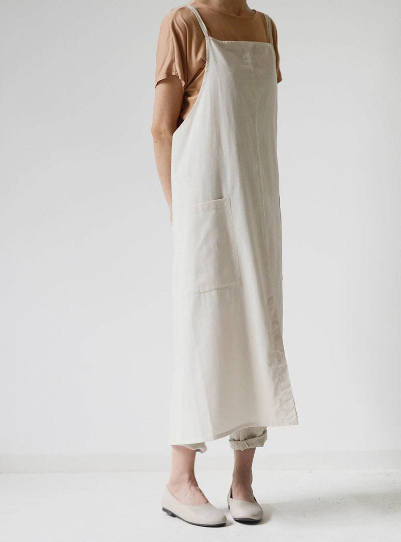 Gohobi Korean Cotton-Linen Adjustable Apron: Olive Green Gohobi (We cover import duties)