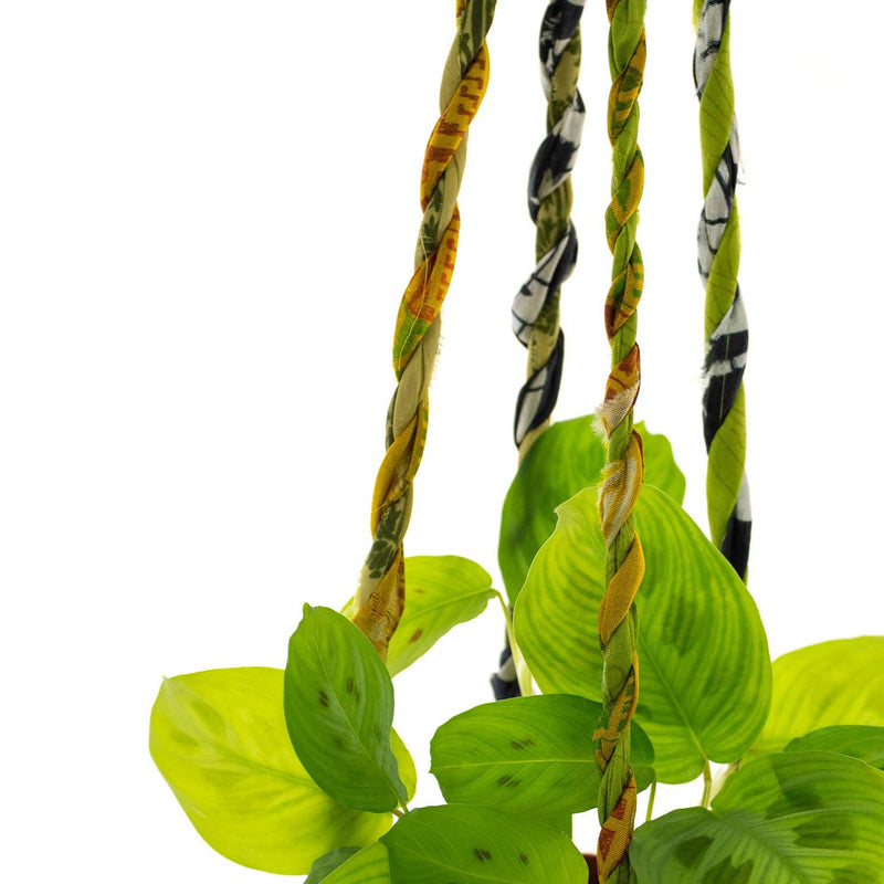 Recycled Sari Plant Hanger Small Plant Hangers Siesta