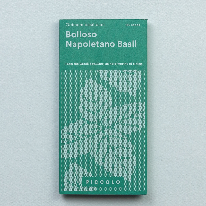 Basil 'Bolloso Napoletano' Seeds Seeds Piccolo Seeds