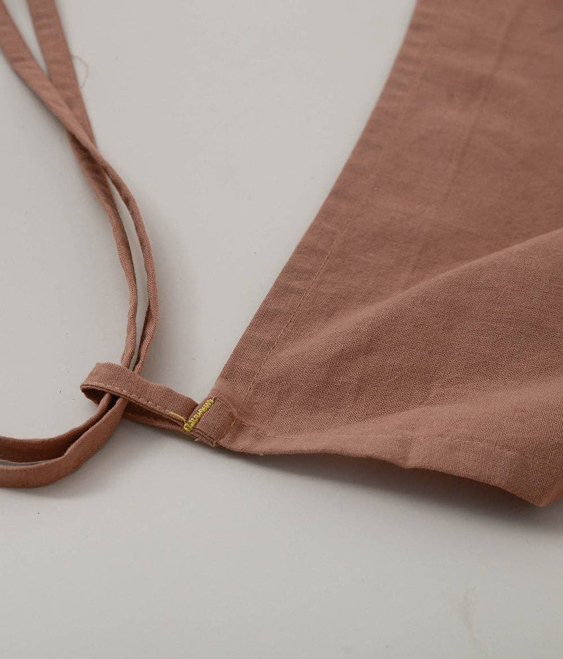 Gohobi Korean Cotton-Linen Adjustable Apron: Olive Green Gohobi (We cover import duties)