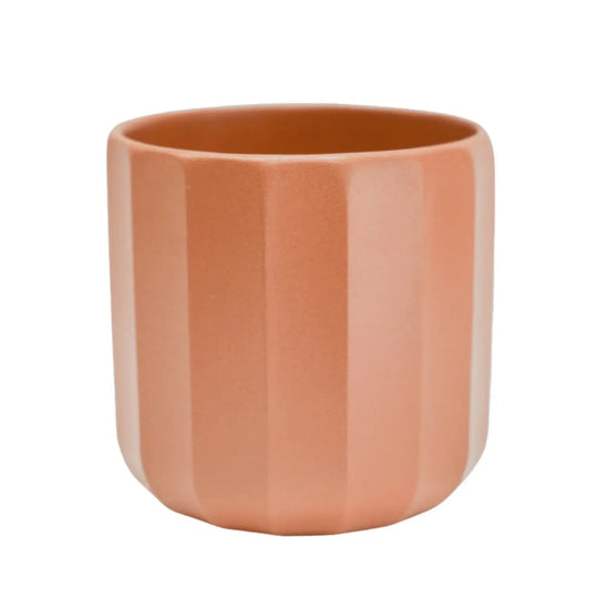 Positano Geo Planter - Burnt Orange Pots & Planters Ivyline