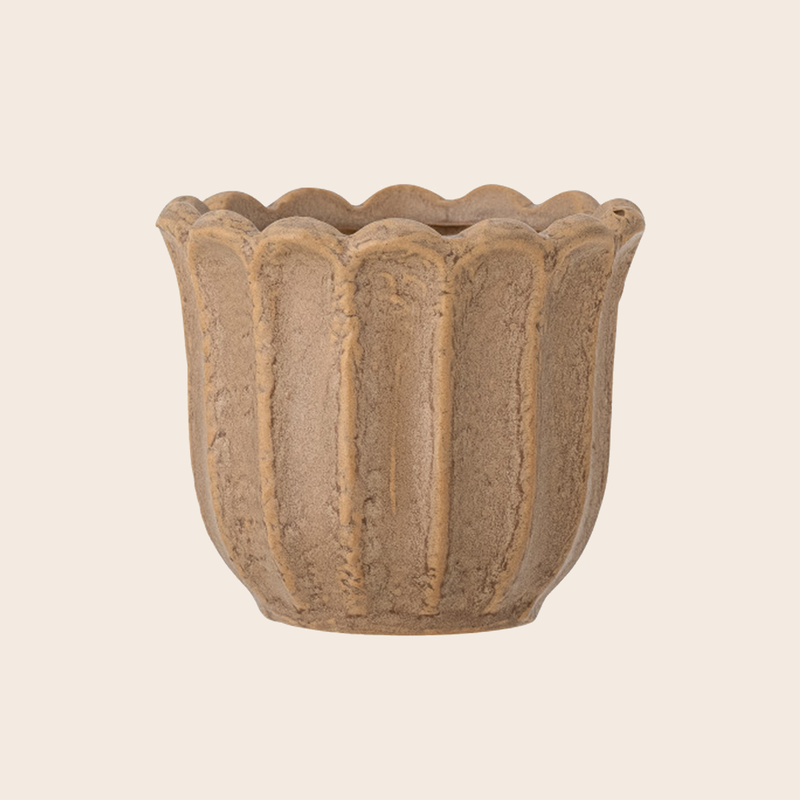 Chaca Brown Stoneware Pot Pots & Planters Bloomingville