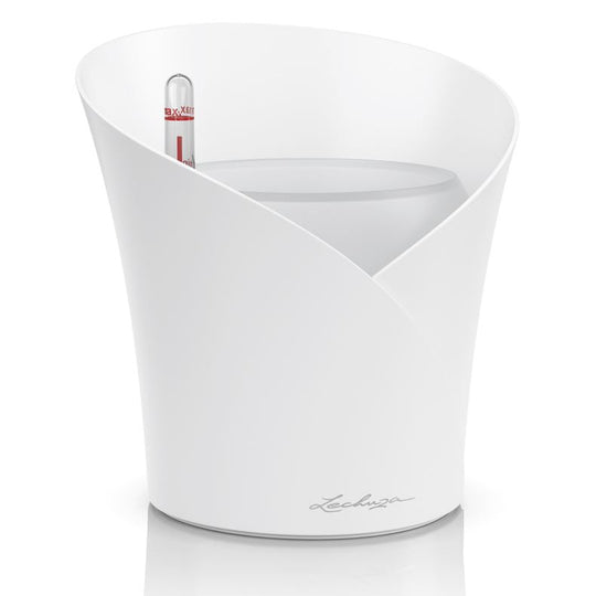 Lechuza Orchidea Self Watering Pot White Pots & Planters Lechuza