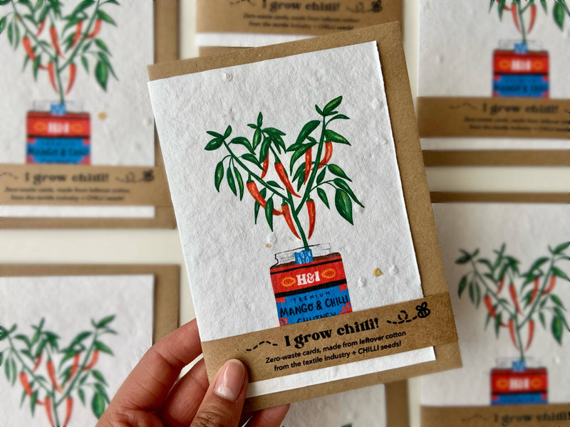 Chilli Seed Plantable Card