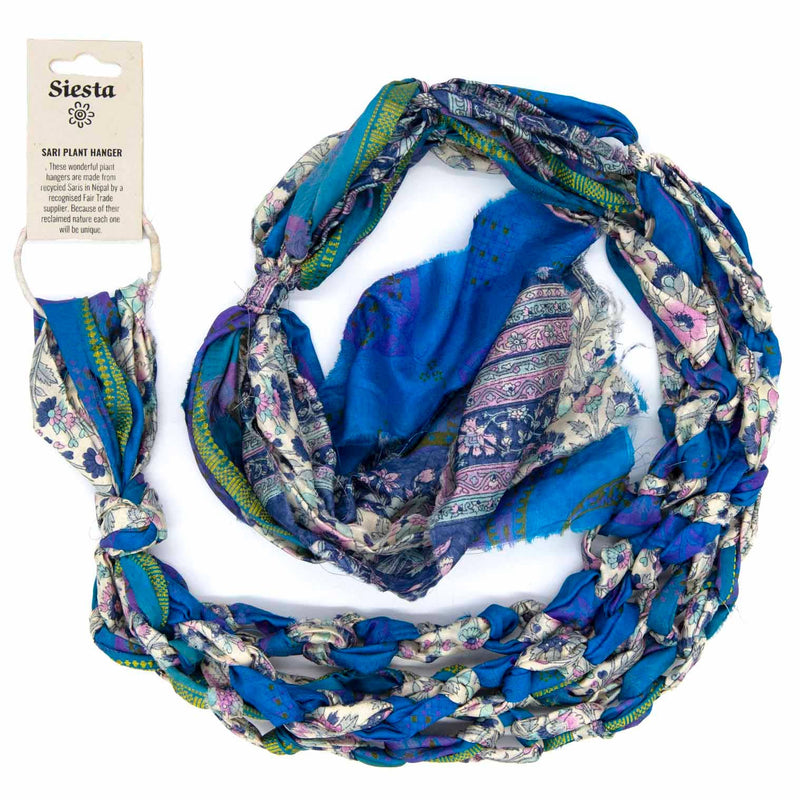 Recycled Sari Plant Hanger Large Plant Hangers Siesta