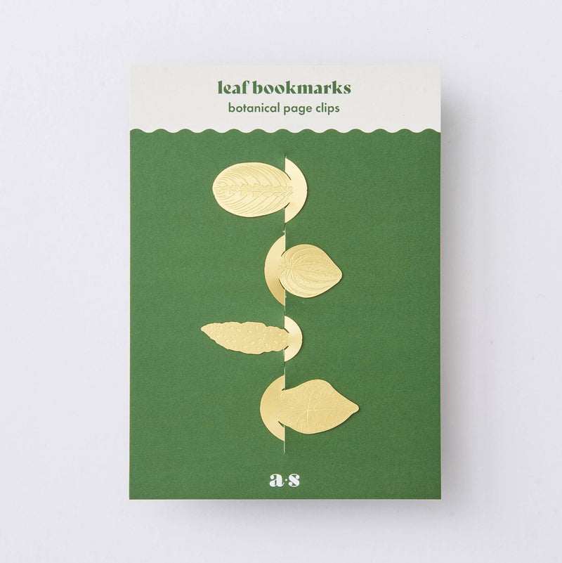 Leaf Bookmark Set in Brass Gifts Another Studio UK