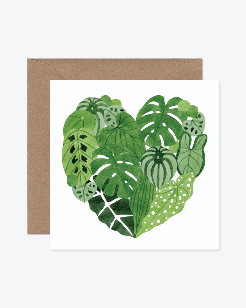 Houseplant Heart Card Gifts Katrina Sophia
