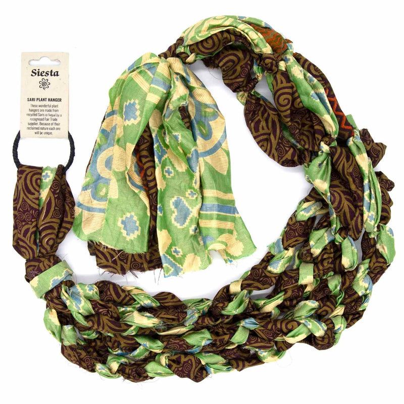 Recycled Sari Plant Hanger Large Plant Hangers Siesta