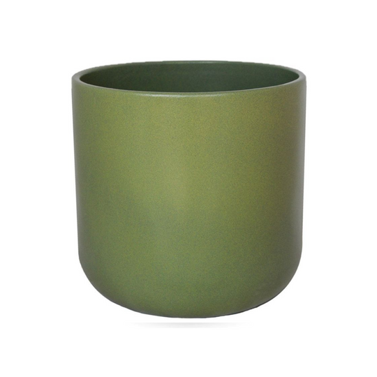 Lisbon Olive Green Plant Pot Pots & Planters Ivyline