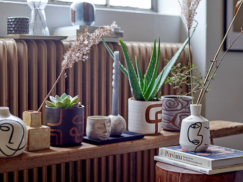Abas Deco Pot — 12cm / Brown
