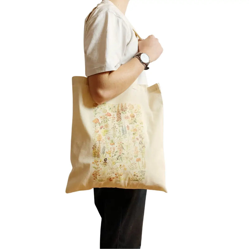 Adolphe Millot Vintage Botanical Art Tote Bag Accessories GROW TROPICALS