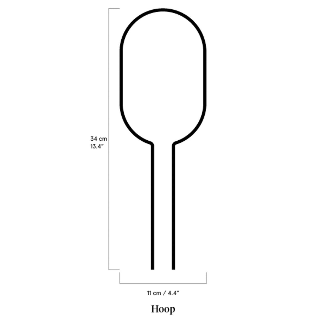 Mini Plant Stake - Hoop - Black Plant Support Botanopia