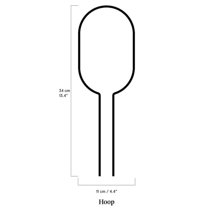 Mini Plant Stake - Hoop - Black Plant Support Botanopia