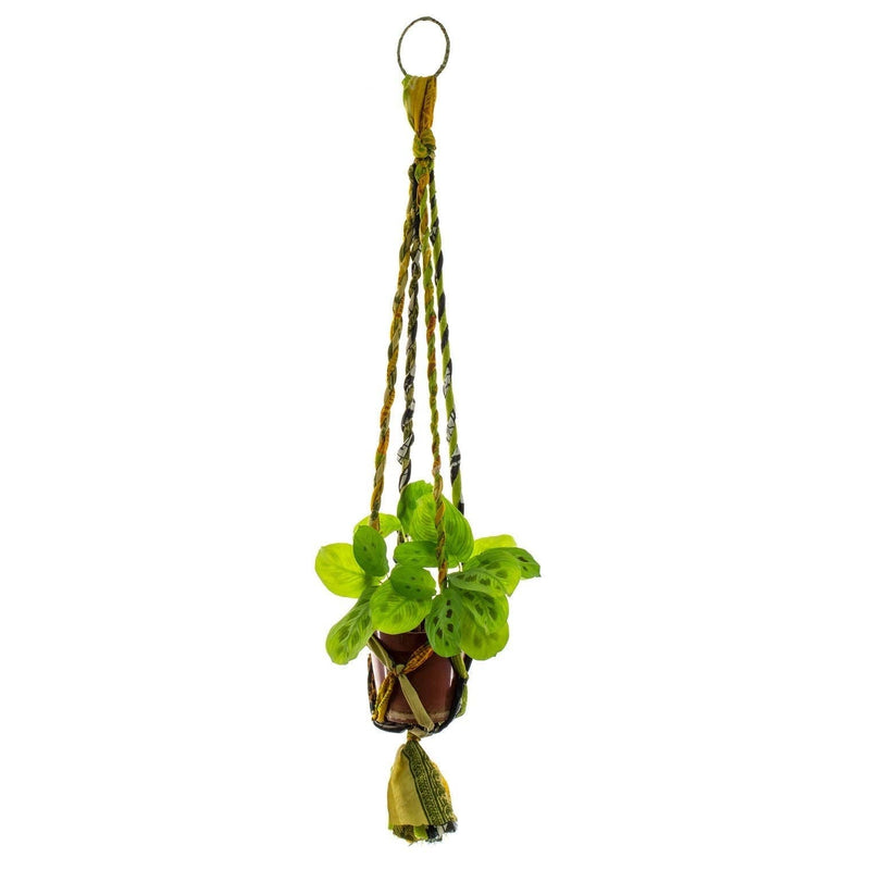 Recycled Sari Plant Hanger Small Plant Hangers Siesta