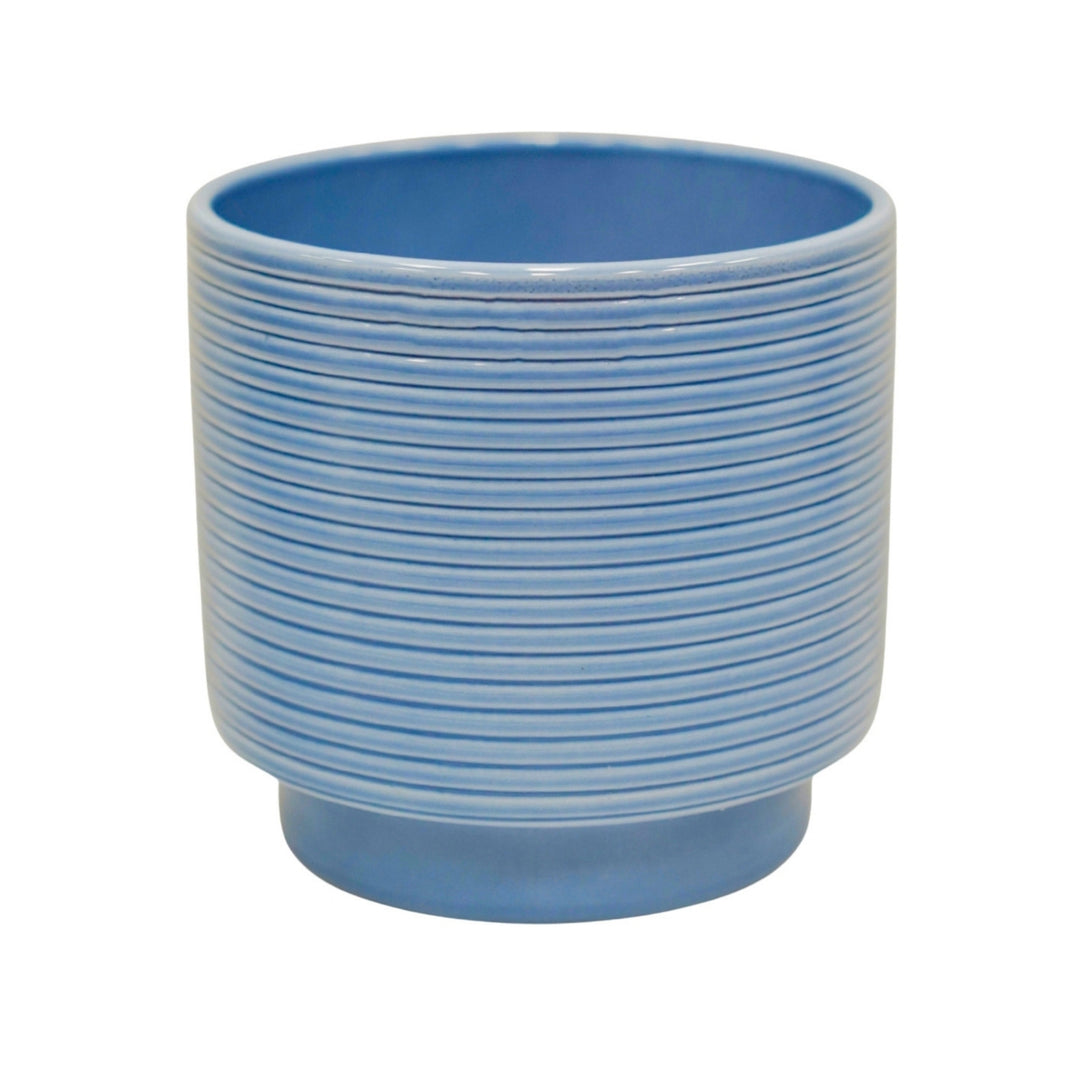 Berlin Blue Ripple Pot Pots & Planters Ivyline