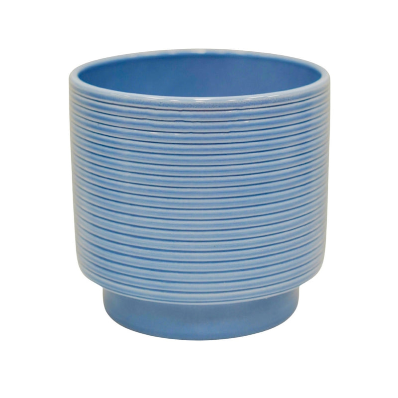 Berlin Blue Ripple Pot Pots & Planters Ivyline