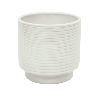Berlin Cream Ripple Pot 12.5cm / Cream