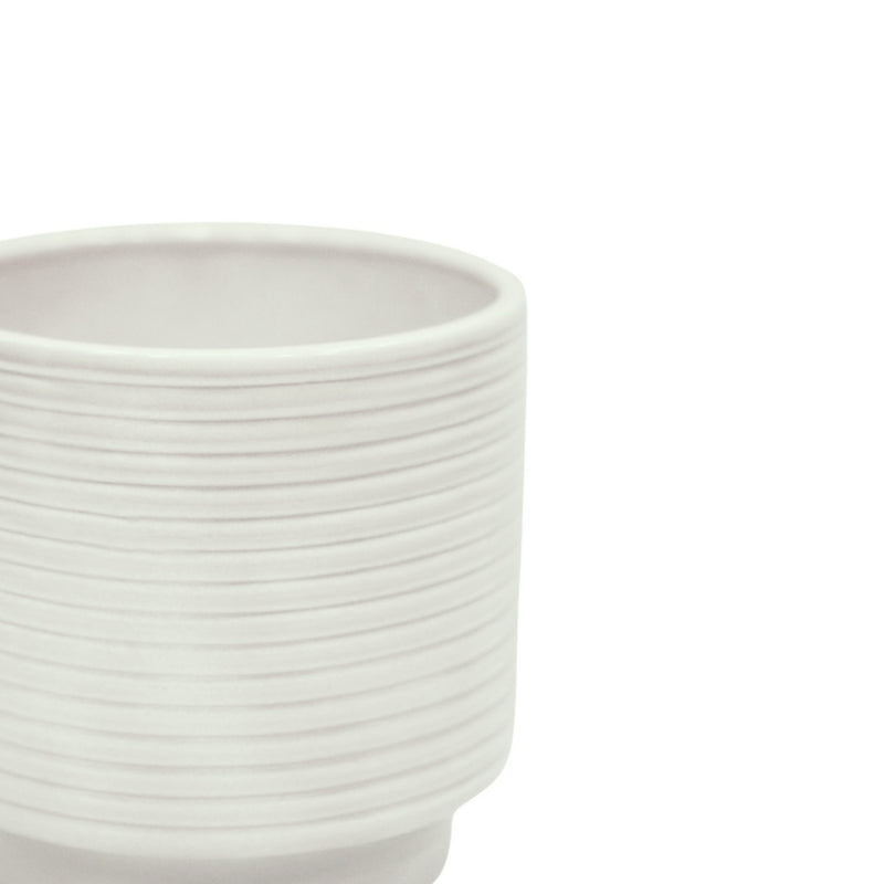 Berlin Cream Ripple Pot Pots & Planters Ivyline
