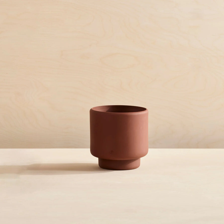 Aaron Probyn Botany Pot Large - Dark Terracotta Pots & Planters Aaron Probyn