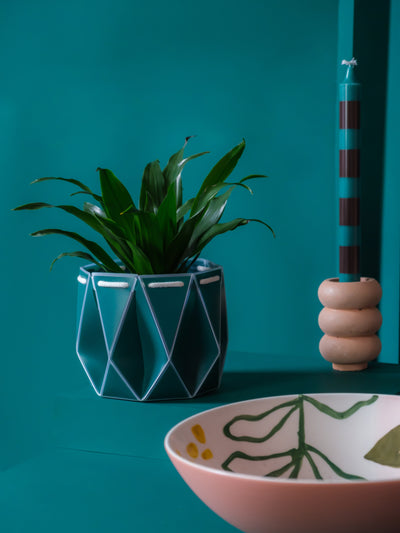 POTR Dark Teal Self-Watering Pot 15cm / Teal