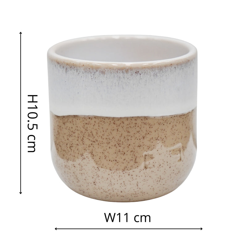 Jodie Dipped Sand Pot — 10.5cm / Sand