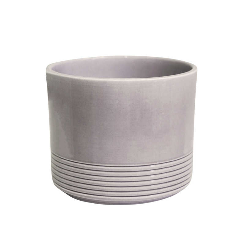 Munich Grey Gloss Pot Pots & Planters Ivyline