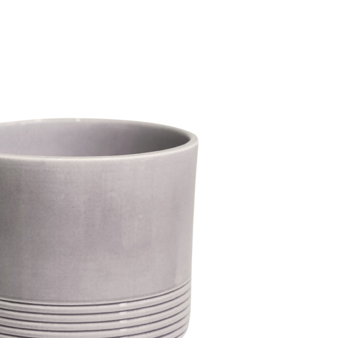 Munich Grey Gloss Pot Pots & Planters Ivyline
