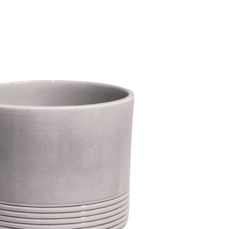 Munich Grey Gloss Pot Pots & Planters Ivyline