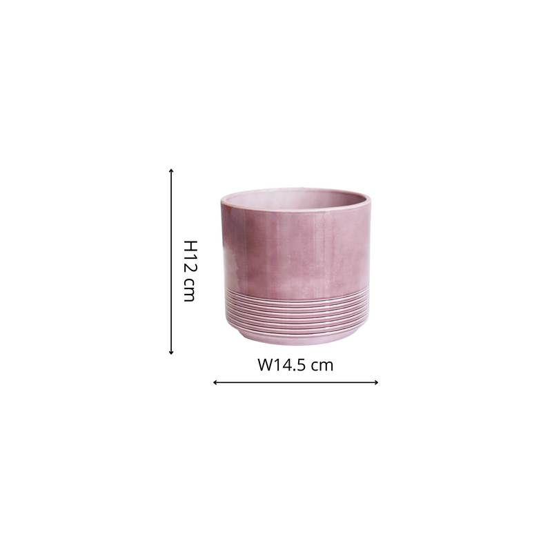 Munich Rose Gloss Pot Pots & Planters Ivyline