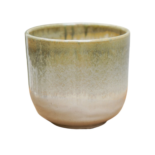 Rowe Two Tone Olive Reactive Planter Pots & Planters Ivyline