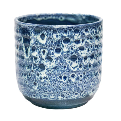 Sapphire Reactive Glaze Pot 13cm / Blue