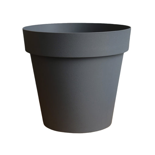 Mondo Anthracite Pot 11cm Pot and Saucer Set Anthracite Pots & Planters Ivyline