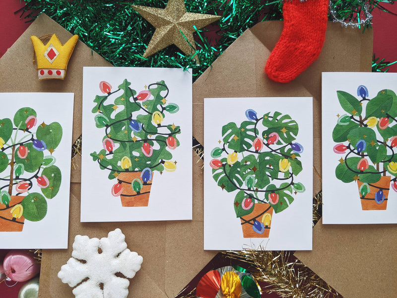 Monstera Deliciosa Christmas Card Gifts Katrina Sophia