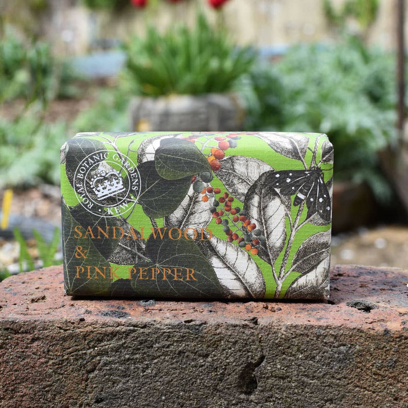 Kew Gardens Sandalwood and Pink Pepper Soap Gifts The English Soap Company