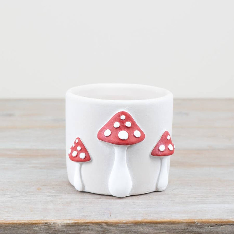 Red Mushroom Planter Pots & Planters Gainsborough Giftware x Portland Living