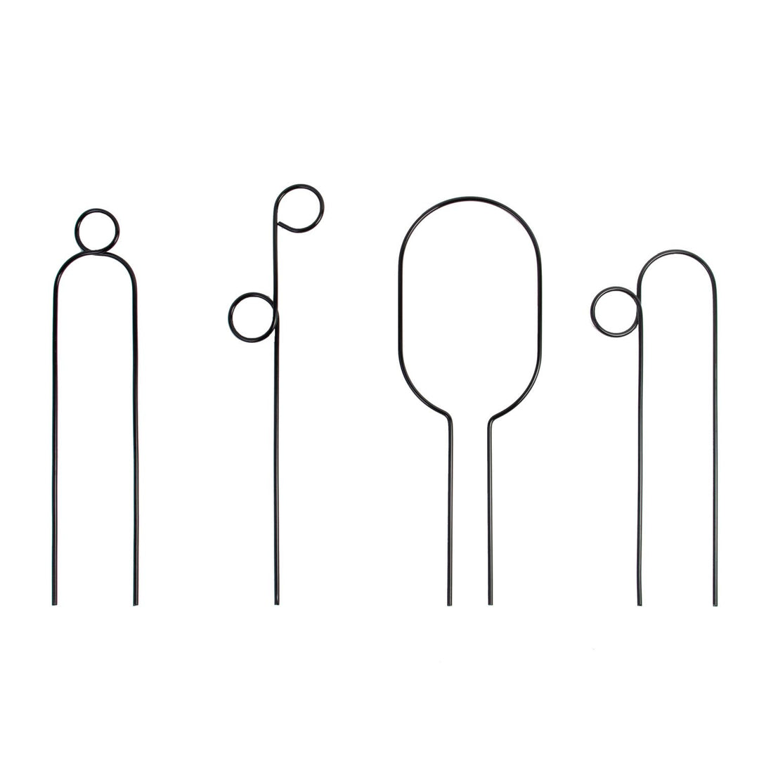 Mini Plant Stake - Hoop - Black Plant Support Botanopia