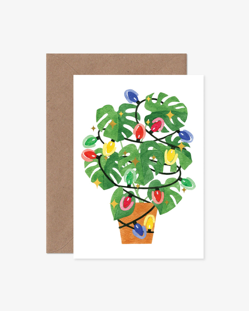 Monstera Deliciosa Christmas Card Gifts Katrina Sophia